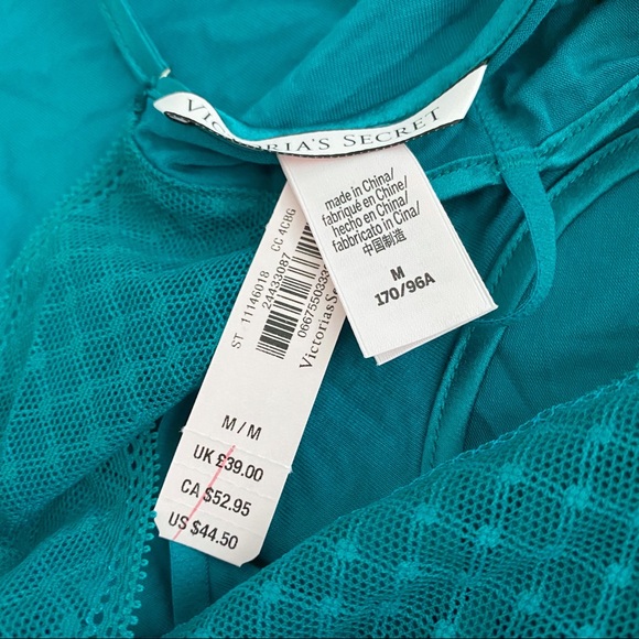 Victoria’s Secret Aqua Lace Nightgown Cami Slip - Picture 7 of 8